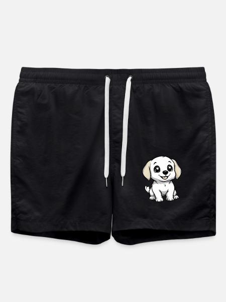 Labrador Hund Niedlich - Badeshorts - Schwarz
