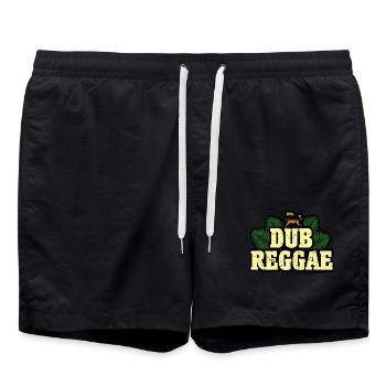 Dub Reggae - Badeshorts - Schwarz - Vorne - AI Model Male 185 light (185cm)