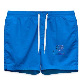Art cycliste minimaliste - Vitesse et énergie - Short de bain - cobalt blue - Devant