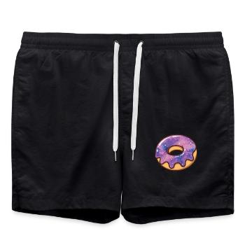 Beignet de la galaxie cosmique - Short de bain - noir - Devant - AI Model Male 185 light (185cm)