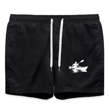 Paddle Sports Small Manoeuvrable Kayak Boat - Swim Trunks - black - Front - AI Model Male 185 light (185cm)