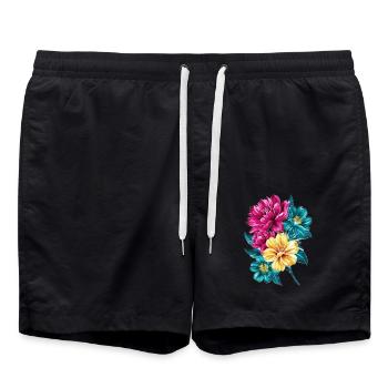 Bouquet - Short de bain - noir - Devant - AI Model Male 185 light (185cm)