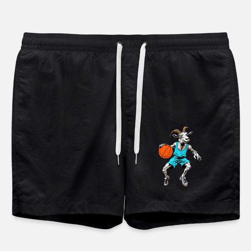 Basketball Goats - Swim Trunks - black