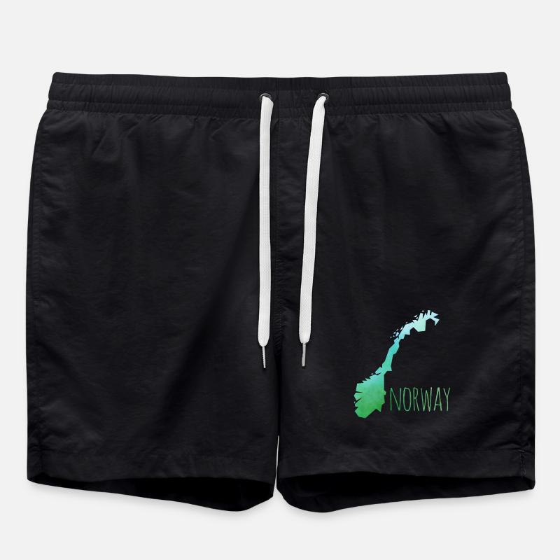 norway - Swim Trunks - black