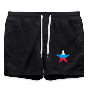 Étoile russe - Short de bain - noir - Devant - AI Model Male 185 light (185cm)