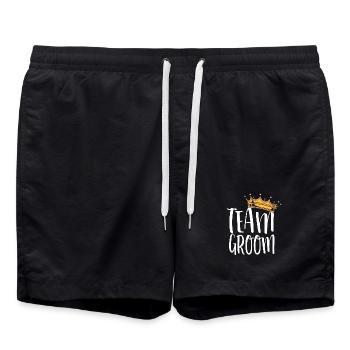 Design de la couronne de l’équipe - Short de bain - noir - Devant - AI Model Male 185 light (185cm)