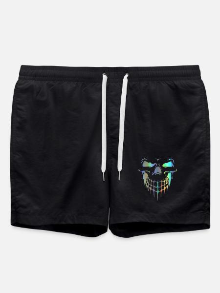 Totenkopf - Badeshorts - Schwarz