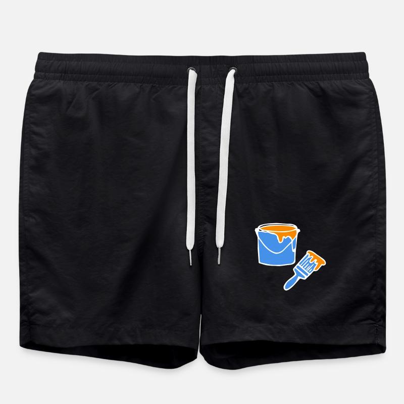 Painter Painter Painter - Swim Trunks - black
