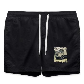 W50 NVA DDR Véhicule - Short de bain - noir - Devant - AI Model Male 185 light (185cm)