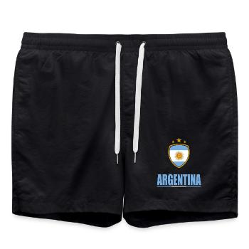 Argentine Sports - Short de bain - noir - Devant - AI Model Male 185 light (185cm)