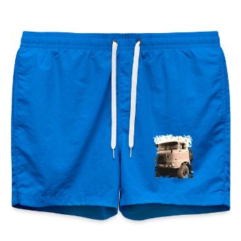IFA W50 Motor LKW DDR NVA LAK Allrad - Badeshorts - Cobalt blue - Vorne
