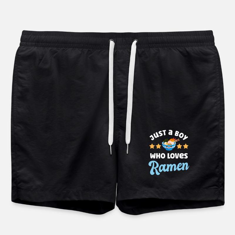 Nouilles Ramen - Short de bain - noir
