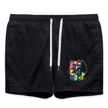 Vélo Bmx coloré - Vélo BMX - Bmx Freestyle - Short de bain - noir - Devant - AI Model Male 185 light (185cm)