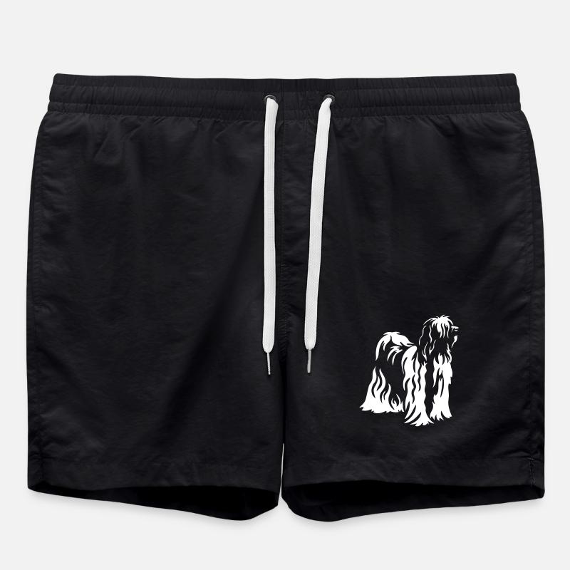 Tibetan Terrier "Black Edition" - Swim Trunks - black