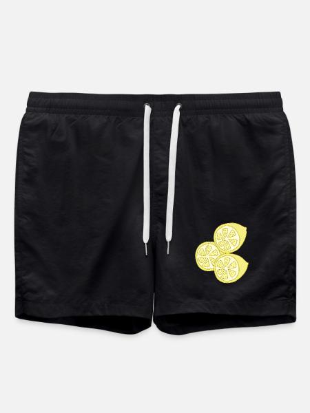 lemons - Swim Trunks - black