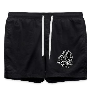 Skate Fighter - Swim Trunks - black - Front - AI Model Male 185 light (185cm)