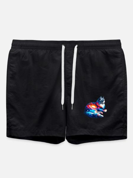 Cat - Swim Trunks - black