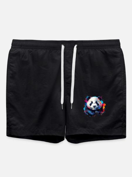 Panda - Swim Trunks - black