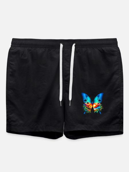 Butterfly - Swim Trunks - black