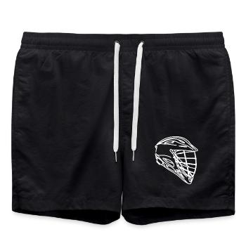 Lacrosse Helmet Sketch - Swim Trunks - black - Front - AI Model Male 185 light (185cm)