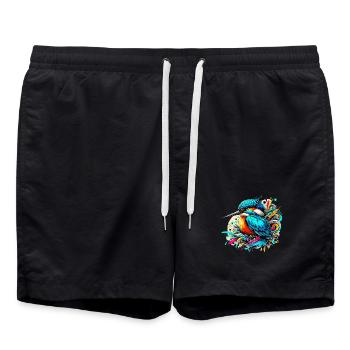 Martin-pêcheur - Short de bain - noir - Devant - AI Model Male 185 light (185cm)