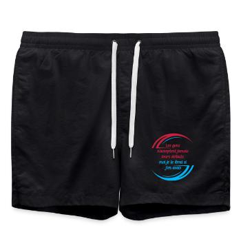 People's Faults - Swim Trunks - black - Front - AI Model Male 185 light (185cm)