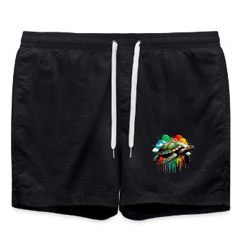 Turtle - Swim Trunks - black - Front - AI Model Male 185 light (185cm)