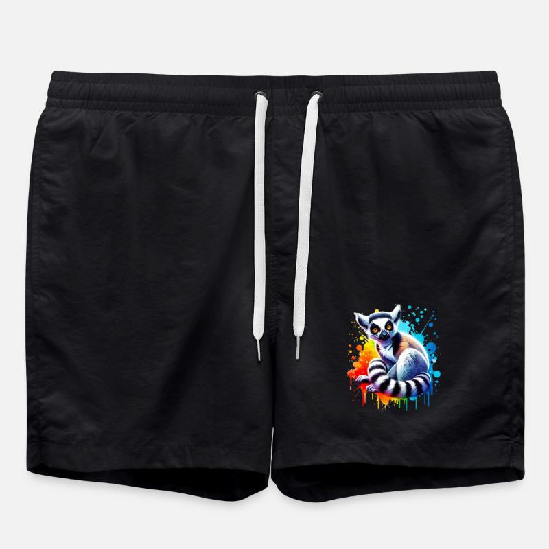 Lemur - Badeshorts - Schwarz