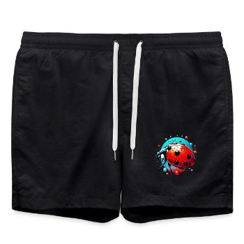 Coccinelle - Short de bain - noir - Devant - AI Model Male 185 light (185cm)