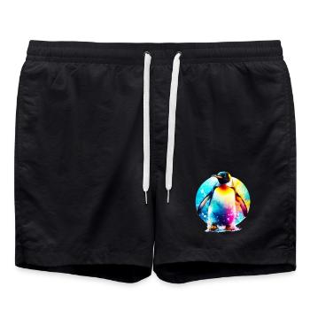 Pingouin - Short de bain - noir - Devant - AI Model Male 185 light (185cm)