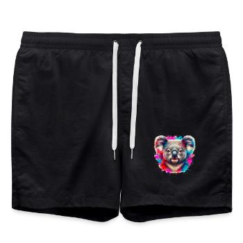 Koala - Badeshorts - Schwarz - Vorne - AI Model Male 185 light (185cm)