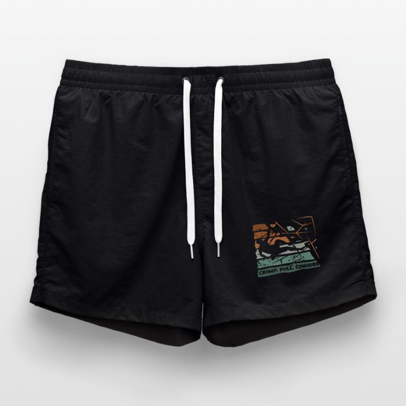 Bouldering – Crimping. Pull. Conquer. Swim Trunks