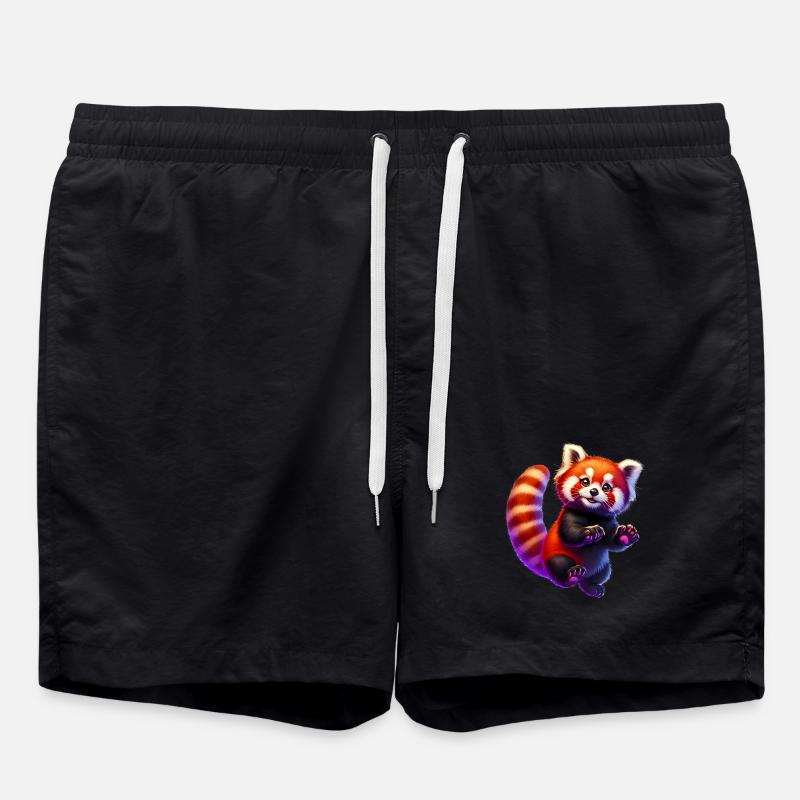 Red panda - Swim Trunks - black
