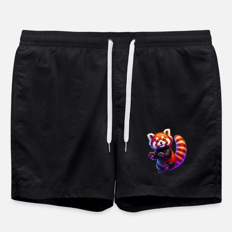 Red panda - Swim Trunks - black