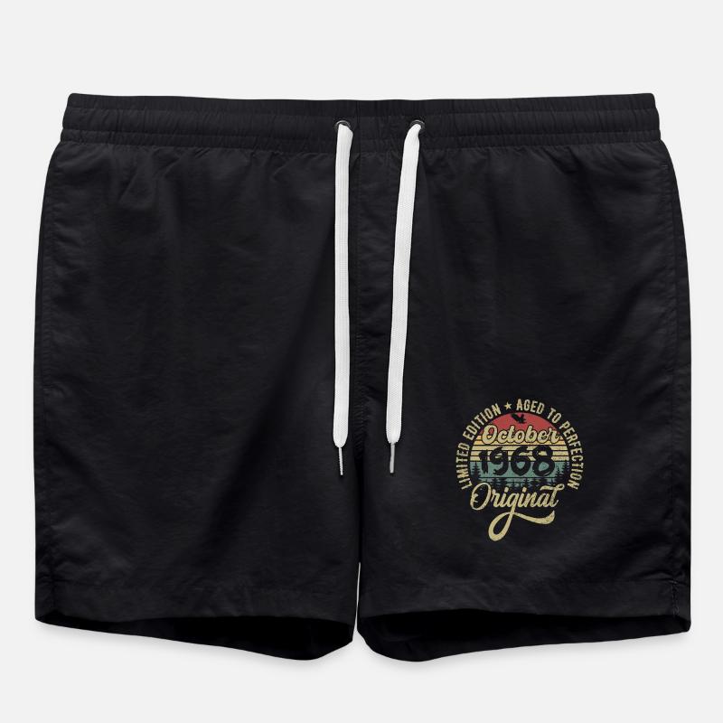 october 1968 anniversary october 1968 october - Swim Trunks - black