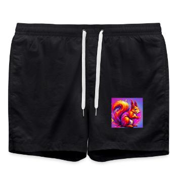 écureuil - Short de bain - noir - Devant - AI Model Male 185 light (185cm)