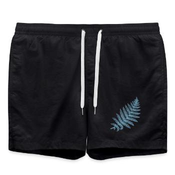 Fern Silhouette Design for Nature Lovers - Short de bain - noir - Devant - AI Model Male 185 light (185cm)