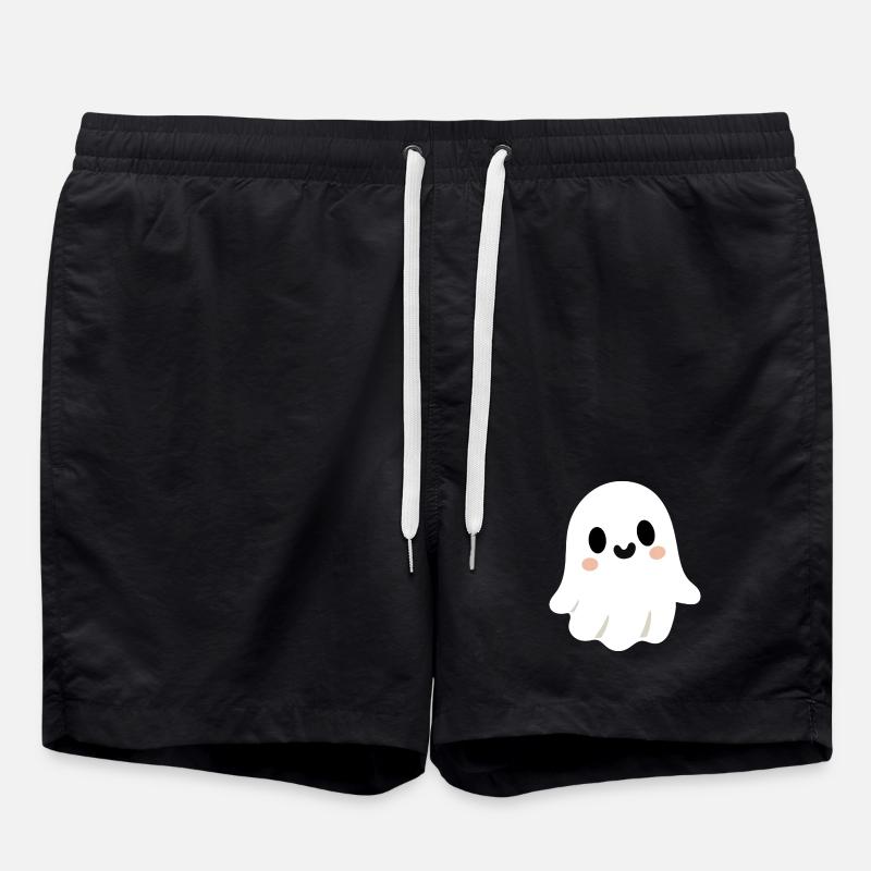 Cute Ghost - Swim Trunks - black