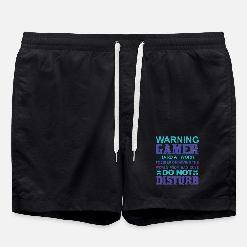 Do Not Disturb Gamer Mode - Swim Trunks - black