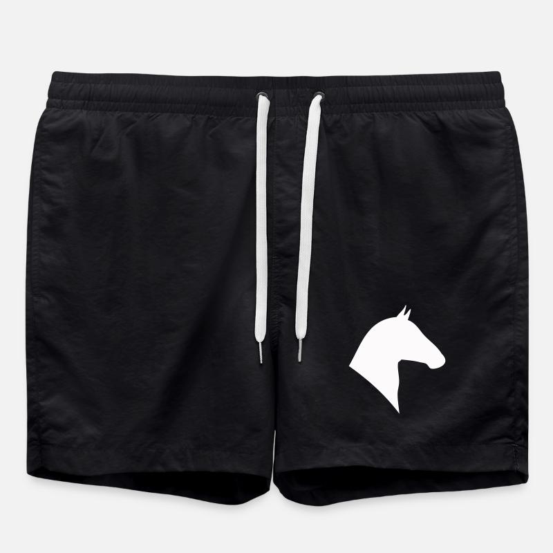 Silhouette Tête De Cheval - Short de bain - noir