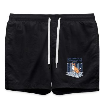 Administrateur System Cats - Short de bain - noir - Devant - AI Model Male 185 light (185cm)