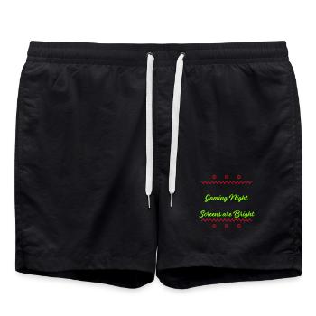 Nuit silencieuse Nuit de jeu Tous les écrans calmes Lumineux - Short de bain - noir - Devant - AI Model Male 185 light (185cm)