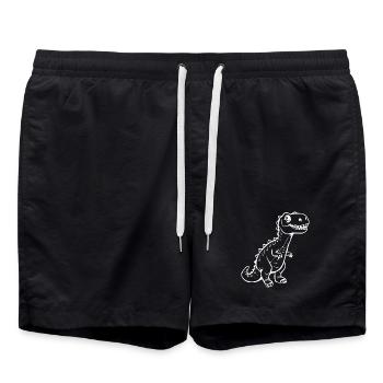 mignon dinosaure t-shirt cadeau enfants - Short de bain - noir - Devant - AI Model Male 185 light (185cm)