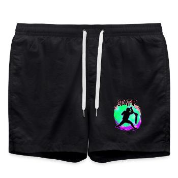 Scooter - Stunt it - Badeshorts - Schwarz - Vorne - AI Model Male 185 light (185cm)