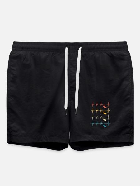 Heartbeat Diver Diver Diving - Swim Trunks - black