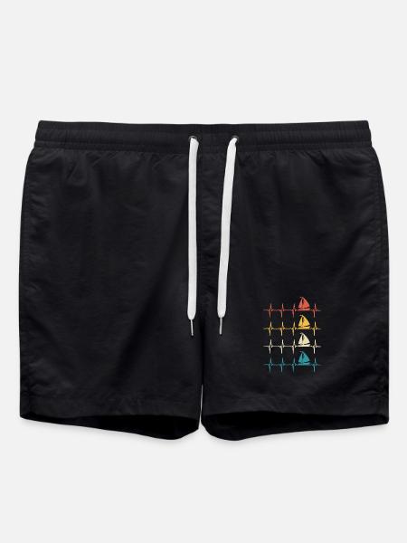 Segelboot Heartbeat Segelboot - Badeshorts - Schwarz