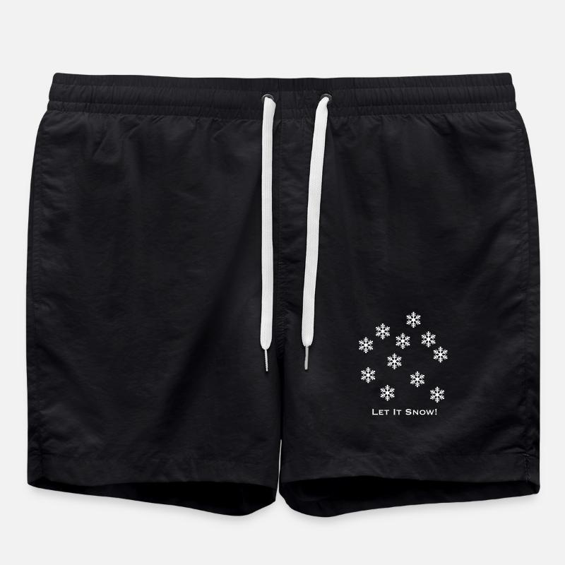 Let it snow - Swim Trunks - black