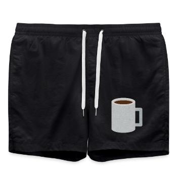 Tasse à café Stone Speckle - Short de bain - noir - Devant - AI Model Male 185 light (185cm)