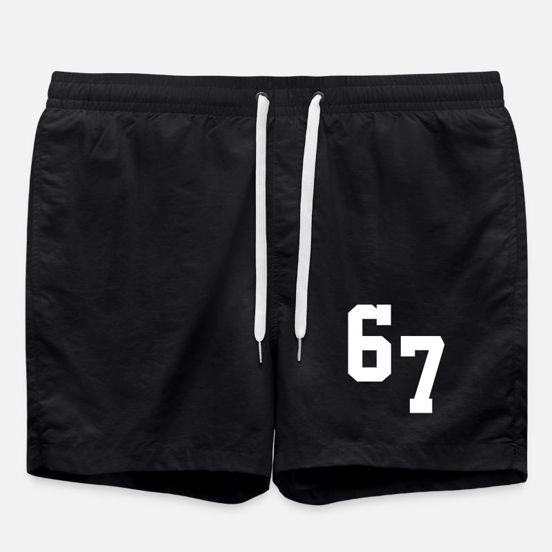 Typographie Digital Neon 67 - Short de bain - noir