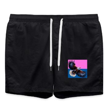 aigle - Short de bain - noir - Devant - AI Model Male 185 light (185cm)